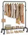 Songmics Kleiderständer mit Rollen, Stahl, 103,5cm, 50kg (HSR131B01)