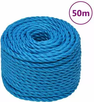 vidaXL Arbeitsseil Polypropylen Blau 16mm 50m (152987)