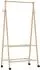 vidaXL Kleiderständer mit Ablagen und Rollen, Bambus, 96x45,5x155,5cm (876595)