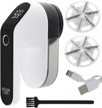 Adler Fusselrasierer elektrisch 3 Geschwindigkeiten LED USB (AD 9618)