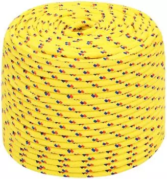 vidaXL Bootsseil Polypropylen Gelb 8mm 500m (152611)