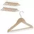 Relaxdays Kinder-Kleiderbügel 20er Set Holz natur, 360° drehbar