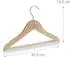 Relaxdays Kinder-Kleiderbügel 20er Set Holz natur, 360° drehbar