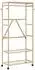 vidaXL Kleiderständer mit Ablagen und Rollen, Bambus, 90x40x179,5 cm (4008921)