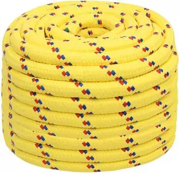 vidaXL Bootsseil Polypropylen Gelb 20mm 100m (152634)
