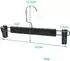 Intirilife Hosenbügel Kunststoff & Metall Matt Schwarz 10er-Set (IL-100033)