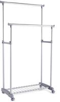 Zeller Present Kleiderst&auml;nder auf Rollen, h&ouml;henverstellbar 93,5-170 cm