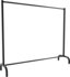 CLP Kleiderständer Lara aus Metall schwarz 150x38x120 cm (319144)