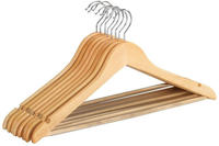 WENKO Kleiderb&uuml;gel "Modell Eco" f&uuml;r Garderobe & Kleiderschrank, mit Hosensteg &