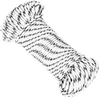 vidaXL Bootsseil Geflochten Wei&szlig; 5 mmx50 m Polyester