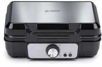 Alpina Waffeleisen, 1000 Watt, Scharz-Silber