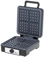 Adler AD 3049 Waffeleisen in Schwarz 1800W f&uuml;r 4 Waffeln mit Temperaturregelung
