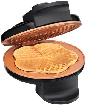 Trisa Waffeleisen "Retro Waffles", Waffeleisen, schwarz, Bronze 7384.4245