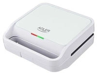 Adler AD 3070 2 in 1 Sandwichmaker und Kontaktgrill 1100 Watt Wei&szlig; (AD 3070 white)