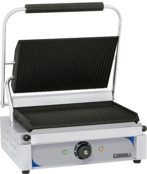 Casselin Professional ribbed panini and taco grill 2200 W stainless steel