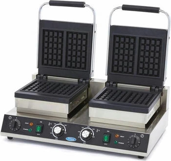 Maxima Gastro Waffelmacher 4 St&uuml;ck Quadrat Doppelte