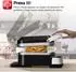 TurboTronic CG1W Kontaktgrill 2-in-1 Waffeleisen 2000W, wechselbare Platten (CG1W)