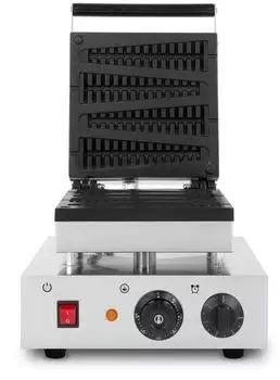 Vertes Waffeleisen am Stiel, 4 Waffeln, 1800W, 0-300&deg;C, Antihaft (FD4-WE-L)