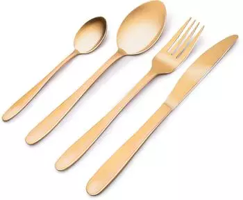 Alpina Besteckset 16-teilig, Edelstahl, gold (8711252254647)