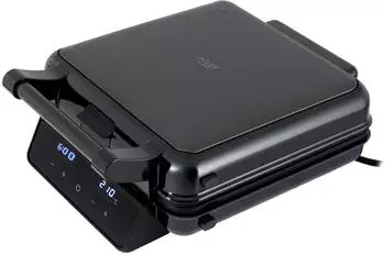 Adler AD 3096 4-in-1 Sandwichmaker 2200W, Wechselplatten, schwarz/silber (AD 3096)
