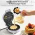 YASHE Mini-Waffeleisen 550W, Antihaft, lila