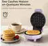 YASHE Mini-Waffeleisen 550W, Antihaft, lila