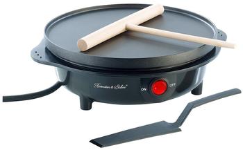 Rosenstein & Söhne Elektrischer Mini-Crêpes-Maker, 500 Watt, 18 cm