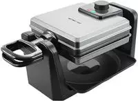 Emerio WM-110984.4, Emerio Waffelautomat (WM-110984.4) Schwarz/Silber