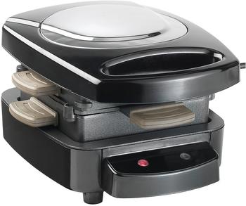 Rosenstein & Söhne Sandwich- und Burger-Maker mit 3 Etagen