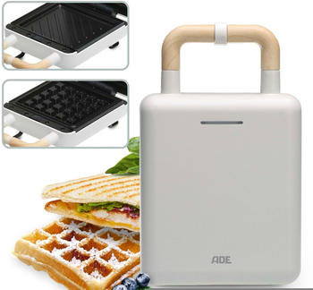 ADE 2in1 Sandwichmaker wei&szlig; (KG 2138-1)