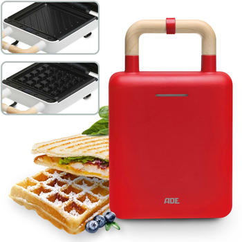ADE 2in1 Sandwichmaker rot (KG 2138-2)