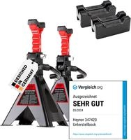 HEYNER&reg; Unterstellbock 2 t, 2er Set mit Gummiauflage, Hubh&ouml;he 270-420 mm