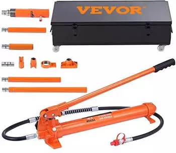 VEVOR Hydraulik-Druckzylinder-Set 20t, 145mm Hub, Verl&auml;ngerungen 100/300/500mm