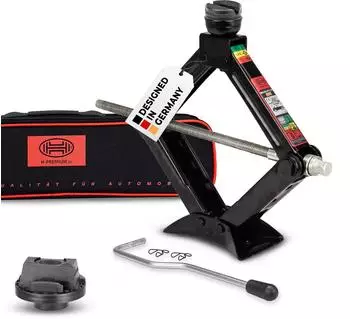Heyner Scherenwagenheber 1,5t mit Gummiauflage f&uuml;r Mercedes, 360&deg; drehbar, Hubh&ouml;he 116&ndash;397mm (347170-347740)