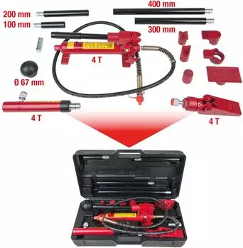 KS Tools Hydraulischer KFZ-Richtwerkzeugsatz 4t (160.0445)