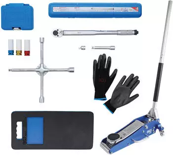 BGS technic KG BGS Radwechsel-Service-Satz mit Rangier-Wagenheber 1,5 t