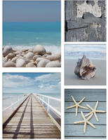Art for the home Leinwandbild "Set Strand" Art Landschaft Set, 5 Stk. tlg. SET