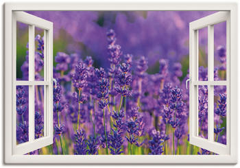 Art-Land Fensterblick Lavendelfeld in Tihany, Ungarn 70x50cm