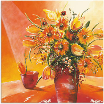 Art-Land Blumenstrauß in Vase I 50x50cm