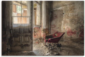 Art-Land Lost Place roter Sessel 120x80cm