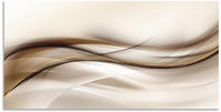 Artland Wandbild "Braune abstrakte Welle" Muster 1 Stk. tlg. als Alubild,