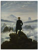 Artland Wandbild »Der Wanderer über dem Nebelmeer. Um 1818«, Mann, (1 St.),...