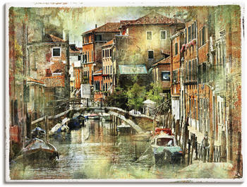 Art-Land Beeindruckendes Venedig, künstlerische Darstellung im Malstil 80x60cm