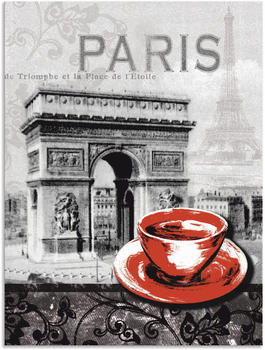 Art-Land Paris Café au Lait Milchkaffee 30x40cm