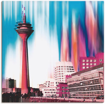 Art-Land Düsseldorf Skyline Abstrakte Collage 70x70cm