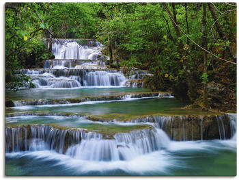 Art-Land Tiefen Wald Wasserfall in Kanchanaburi Thailand 60x45cm