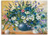 Art-Land Vase mit Kornblumen 120x90cm