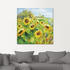 Art-Land Sommerwiese mit Sonnenblumen 50x50cm