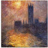 Artland Leinwandbild »Parlament in London bei Sonnenuntergang«, Sonnenaufgang...