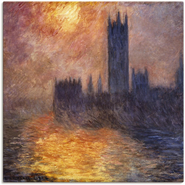 Art-Land Das Parlament in London bei Sonnenuntergang 1904 50x50cm